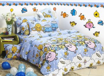 Soft Cute Floral Simple Kids Bed Sets For Home , Cot Bedding Sets