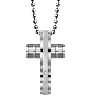 Hdx Stainless Steel Jewelry Diamond Cross Pendant