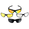 Óculos de sol esportivos polarizados para proteção ocular