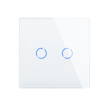 Tuya EU Version Smart WiFi Wall Touch Switch 2 Gang - Alexa Compatible Light Switches