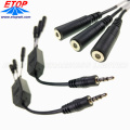 Custom Waterproofing M8 Sensor Cable Splitter Y Type