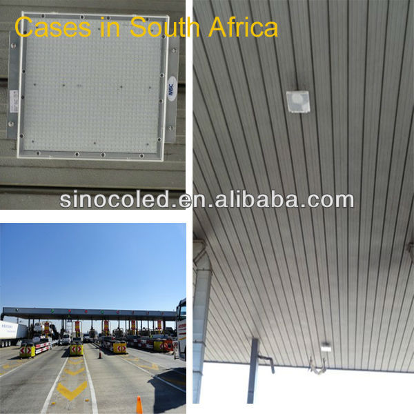 120W LED Canopy Light Fixtures Efficient 135LM/W LED Bay Lights Aluminum IP65 Rating Petrol Station CE ROHS PSE Warehouses