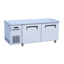 Commercial 2 door worktable refrigerator