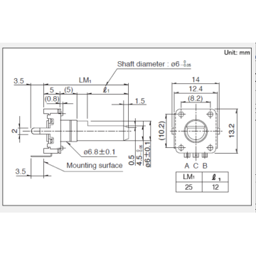 Ec12 series Incremental encoder