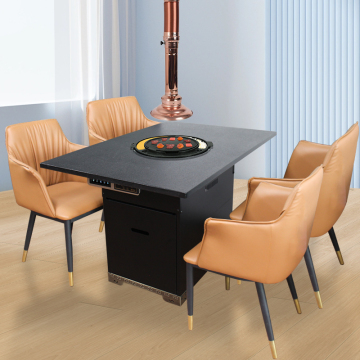Metal korean grill table