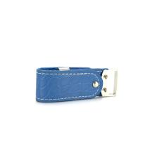 blue true leather usb flash drive