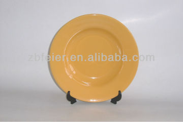 solid color ceramic dinner plate