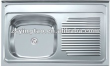 stainless steel kitchen basin 80x50