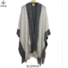 Machine Woven 100% Acrylic Knitting Poncho Shawl: Your Cozy Accessory Solution