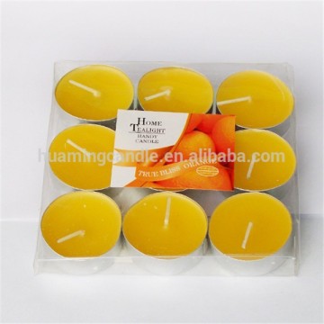 Color changing tea light candle