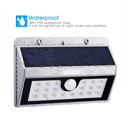 Solar Lights 2-Pack 20LED Motion Sensor Light Waterproof Outdoor led light fixture for Garden,Patio