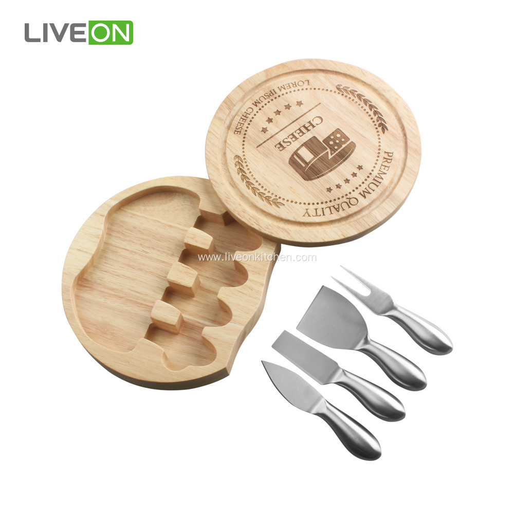 4pcs Cheese Knife With Block