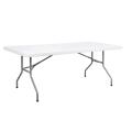 Mobilier de table pliable en plastique de table rectangulaire de 200 cm