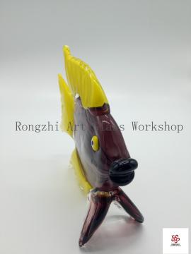 Colorful Fish Glass Sculpture