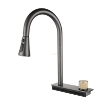 Multifunctional Waterfall Thermostatic Kitchen Sink Mixer Faucet