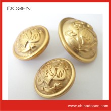 2015Newest hanger light gold tone brass material coat button for garment, decorative wedding gold sewing button manufacturer.