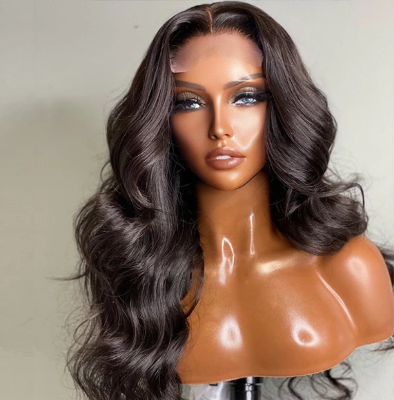 Vendor 180% 250% density Lace Frontal Wig Pre-Plucked Transparent HD swiss wigs Virgin Human Hair Full Lace Wigs For Black Women