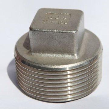 stainless steel screwed square plug