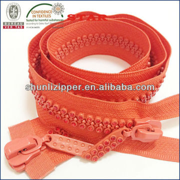plastic rhinestone crystal zipper