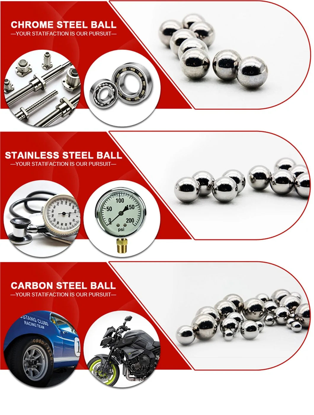 Made of Chrome Steel Metal Stress Balls for Bearings (4.763mm-45mm)