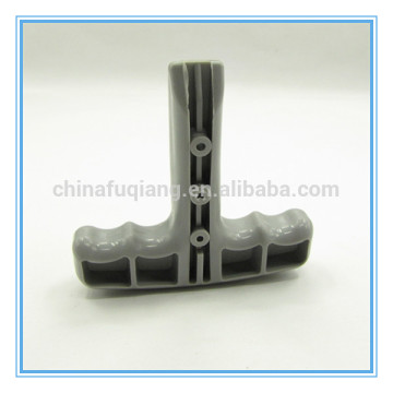 Molded plastic handle