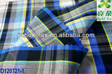 Carded quality :100% Cotton yarn dyed checked shirt fabric
