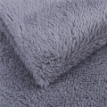 Tissu Sherpa Polaire Velours Gris