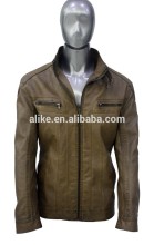 ALIKE man spring jacket pu jacket custom jacket