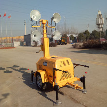 Trailer type mobile light tower 7m diesel generator light tower FZMTC-1000B