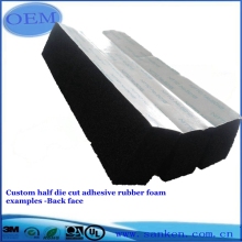 Half Die cut Adhesive Rubber Foam
