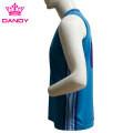 Camisas de basquete sublimadas em azul