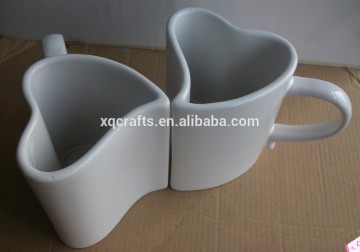 wholesale bulk cheap custom coffee heart shape ceramic coffee cup