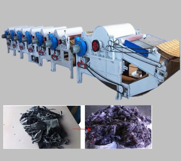 Cloth jean fabric cotton waste recycling machine produce line on sale