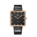 Fashion Macaron Color Lady Leather Square Watch