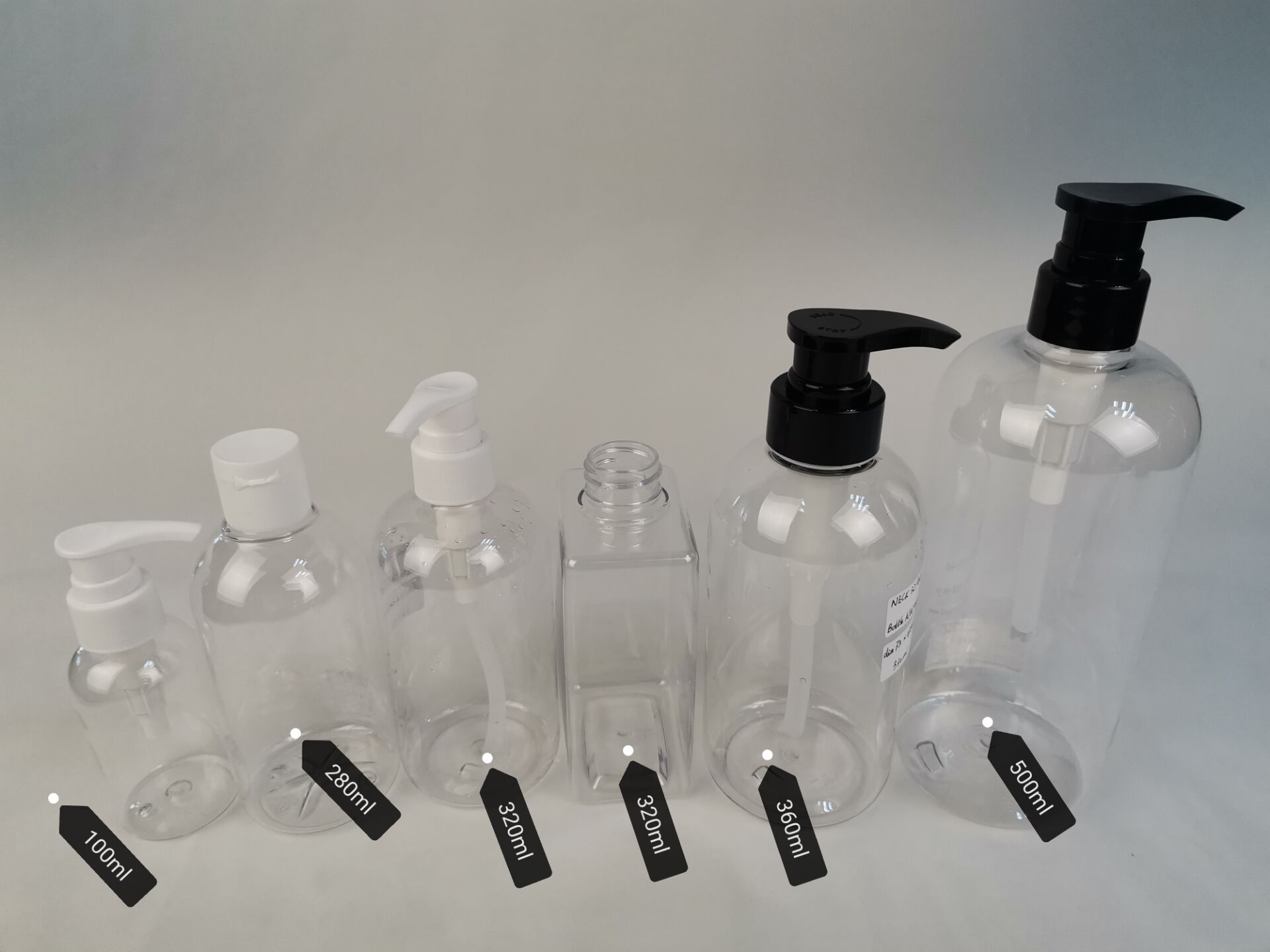 2020 new design personal care airless pump bottles 500ml 750ml 1000ml for hand sanitizer