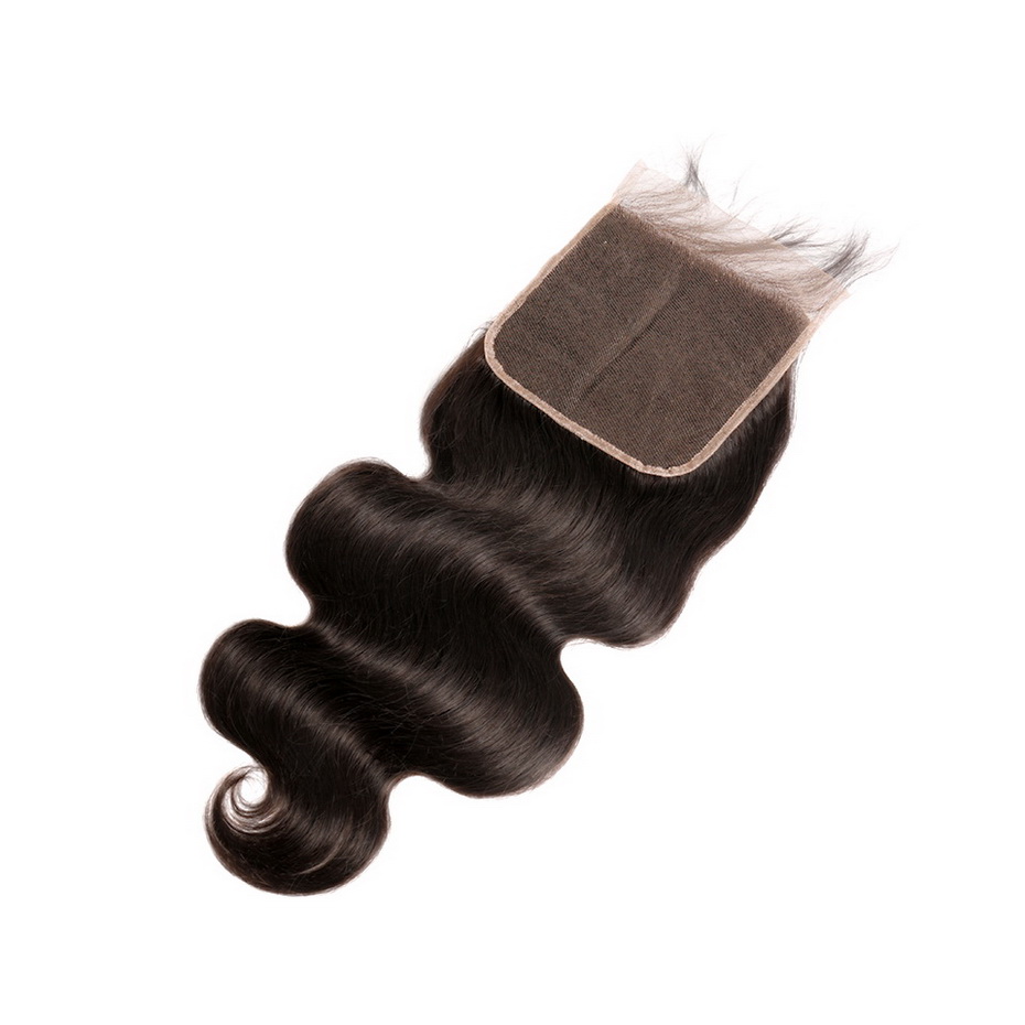 Raw Indian Body Wave Hair 6X6 Silk Skin Base Top Lace Closure