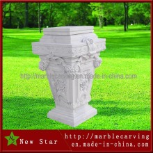 Indoor Marble Decoration Stone Column Pedestal, Stone Pillar