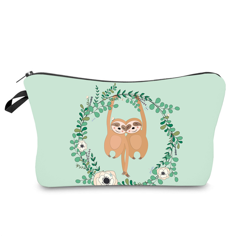 2022 Adorable Roomy Beauty Makeup Bags Travel Waterproof Toiletry Bag Accessories Organizer Gifts Sloth Cosmetic Bag