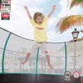 Garden anti fall trampoline with safety fence