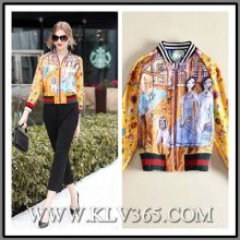 New Design Women Clothes Fashion Floral Jacket