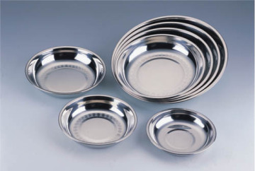 stainless steel soup plate /Stainless steel round tray