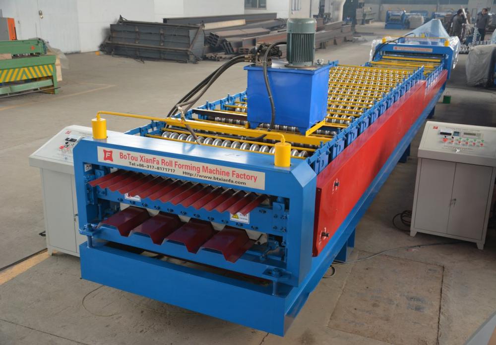 Building Material Double Decker Roof roll Forming Machine