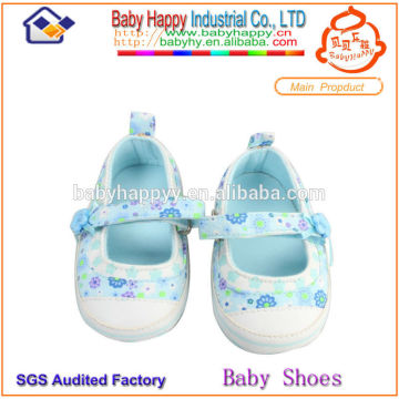 Navy cotton baby girl orthopedic summer shoes