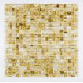 Mosaico de vidrio de baño amarillo cocina backplash