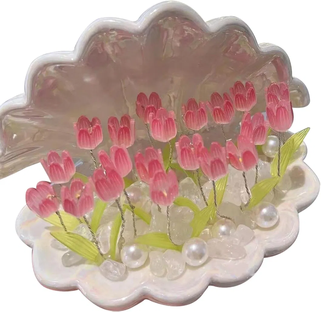 Floral Tulip Shell Night Light for Bedroom Dé Cor
