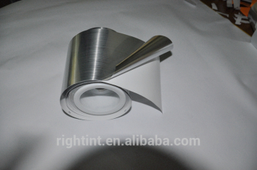 brushed silver adhesive PET film