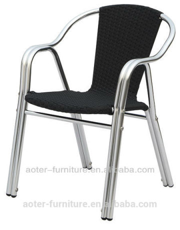 Best price cheap antique aluminium wicker rattan oval chair