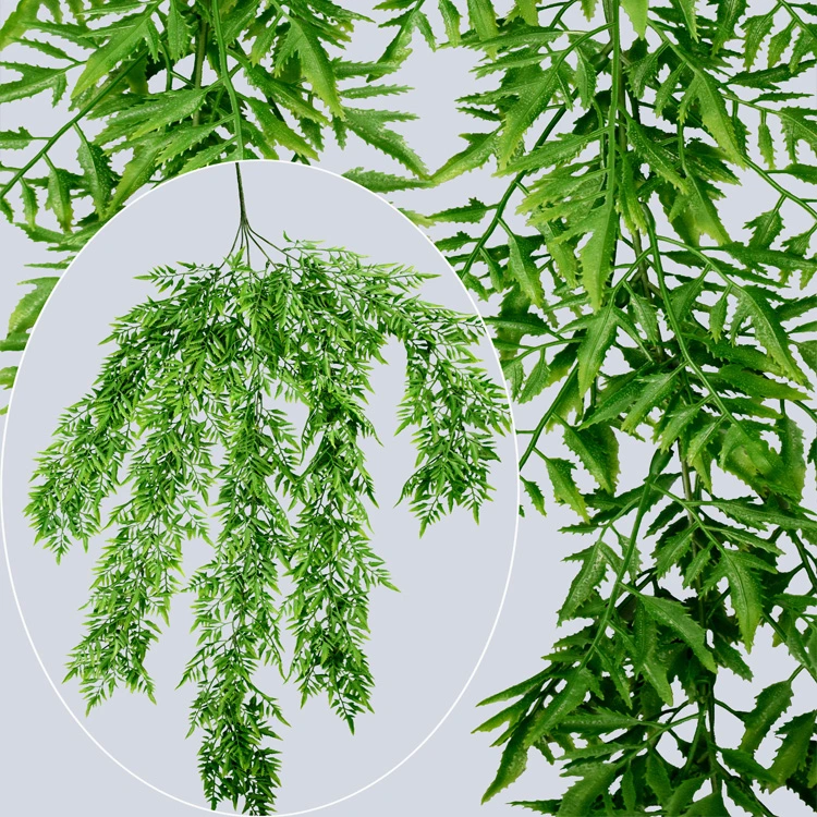 PE Plastic Ming Aralia Hanging Artificial Plant for Home Decoration (50077)