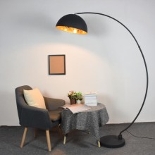 Marble Base Arc Floor Lamp 45cm Lampshade