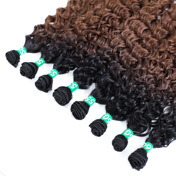 High Temperature Organic Fiber 100% Synthetic Deep Water Spring Curl Hair